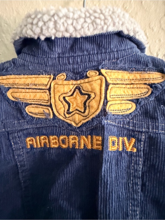 Boyz Wear Other - Kids Blue Corduroy Jean Jacket with Cream Sherpa Collar